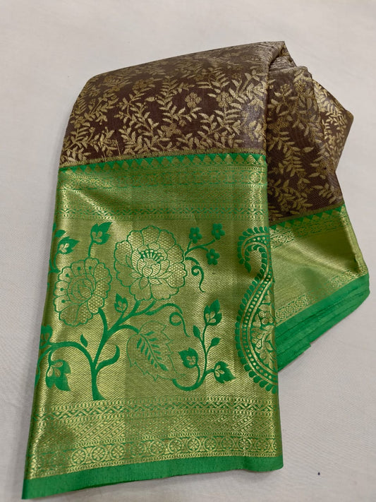 Pure Handloom Kanchipuram Saree Pure Silk