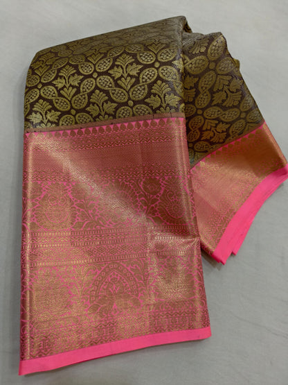 Pure Handloom Kanchipuram Saree Pure Silk