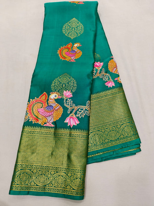 Pure Handloom Kanchipuram Saree Pure Silk