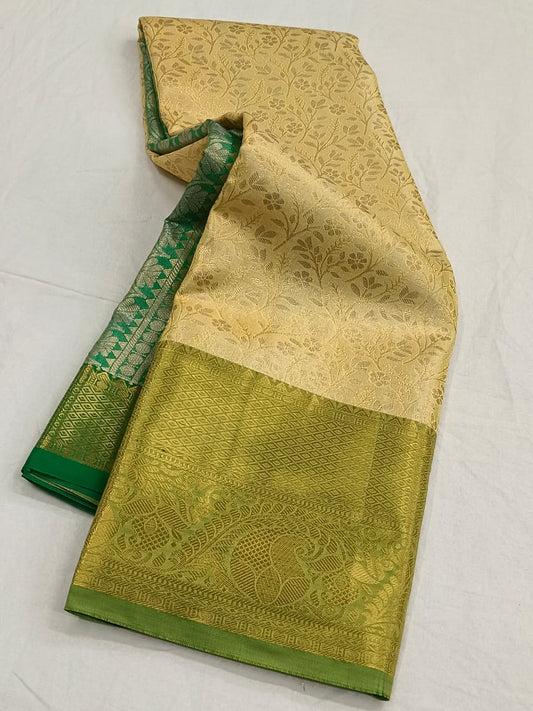 Semi Silk Saree Traditional Pattern